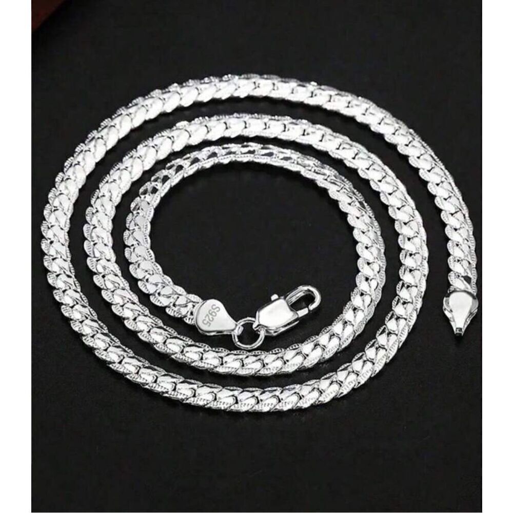 4 MM sterling Silver Chain - Picture 3 of 8